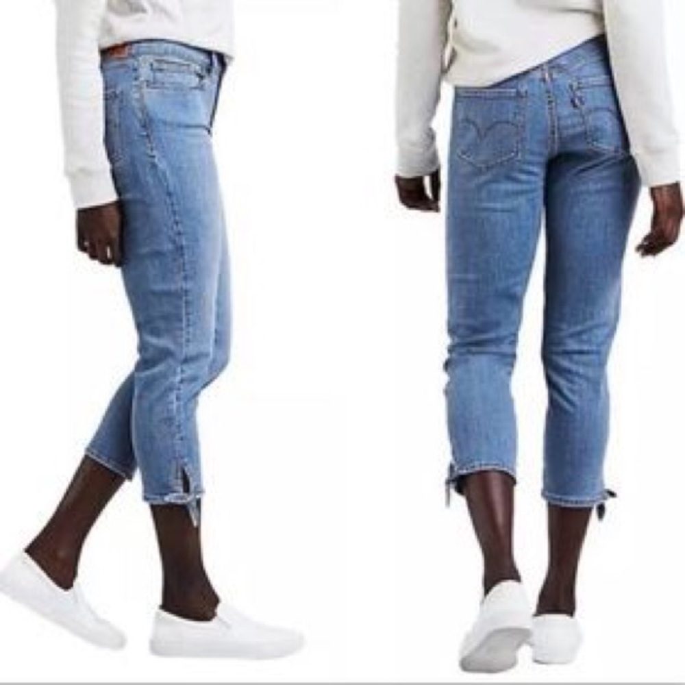 Levi's Medium Blue Ankle Crop Jeans